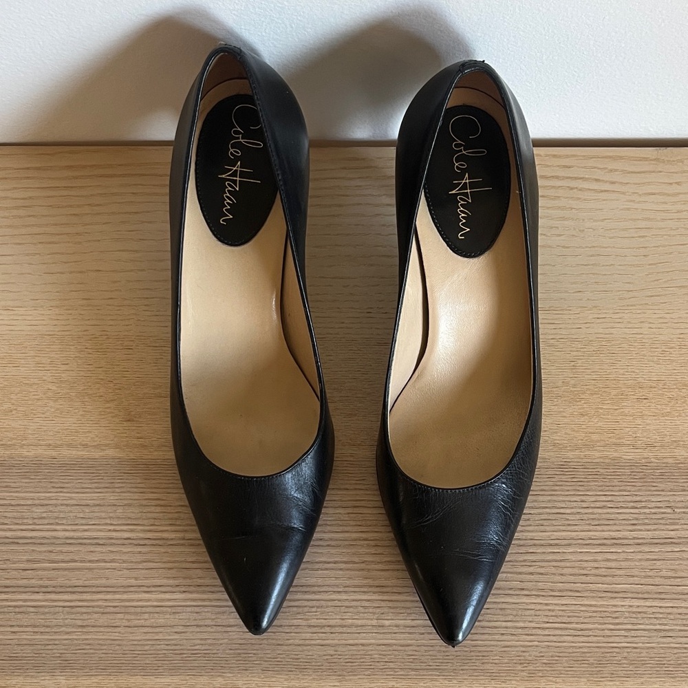Cole Haan Classic Black Heels - Picture 2 of 8